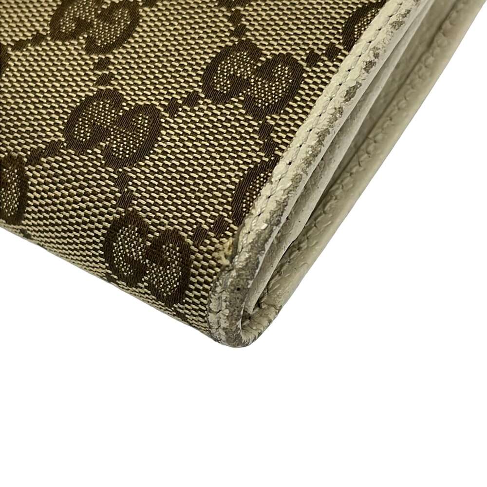 Gucci GG Pattern, Shelly (Web) Long Wallet 181668 Beige Dark Brown Multi - Picture 7 of 7